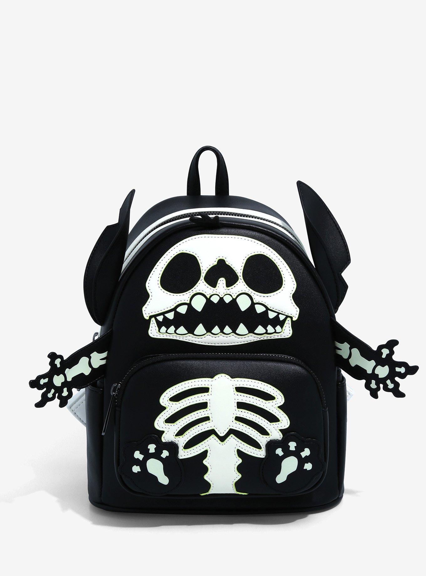 Loungefly Disney Lilo & Stitch Skeleton Mini Backpack Loungefly Summer  Convention Exclusive