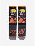 Naruto Shippuden Naruto & Hidden Leaf Symbol Crew Socks, , hi-res