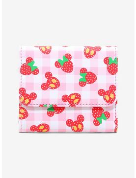Loungefly Disney Minnie Mouse Strawberry Mini Flap Wallet, , hi-res