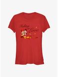 Disney Mickey Mouse Falling In Love Girls T-Shirt, RED, hi-res