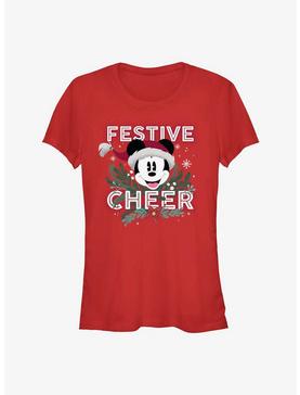 Disney Mickey Mouse Festive Cheer Girls T-Shirt, , hi-res