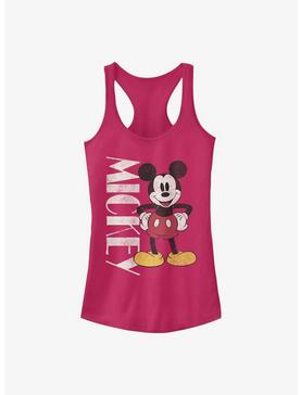 Disney Mickey Mouse 90's Mickey Girls Tank, RASPBERRY, hi-res