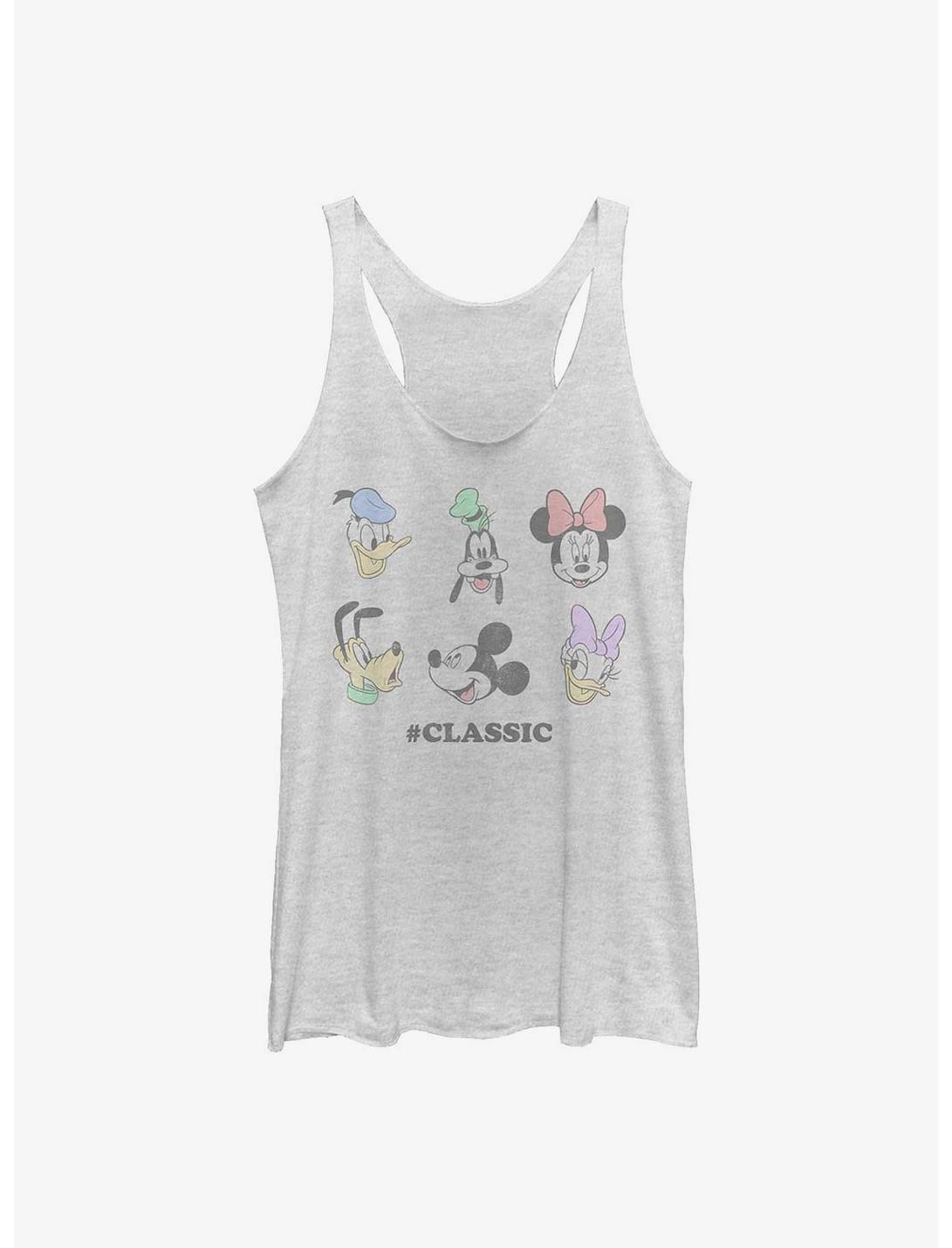 Disney Mickey Mouse Classic Heads Girls Tank, WHITE HTR, hi-res