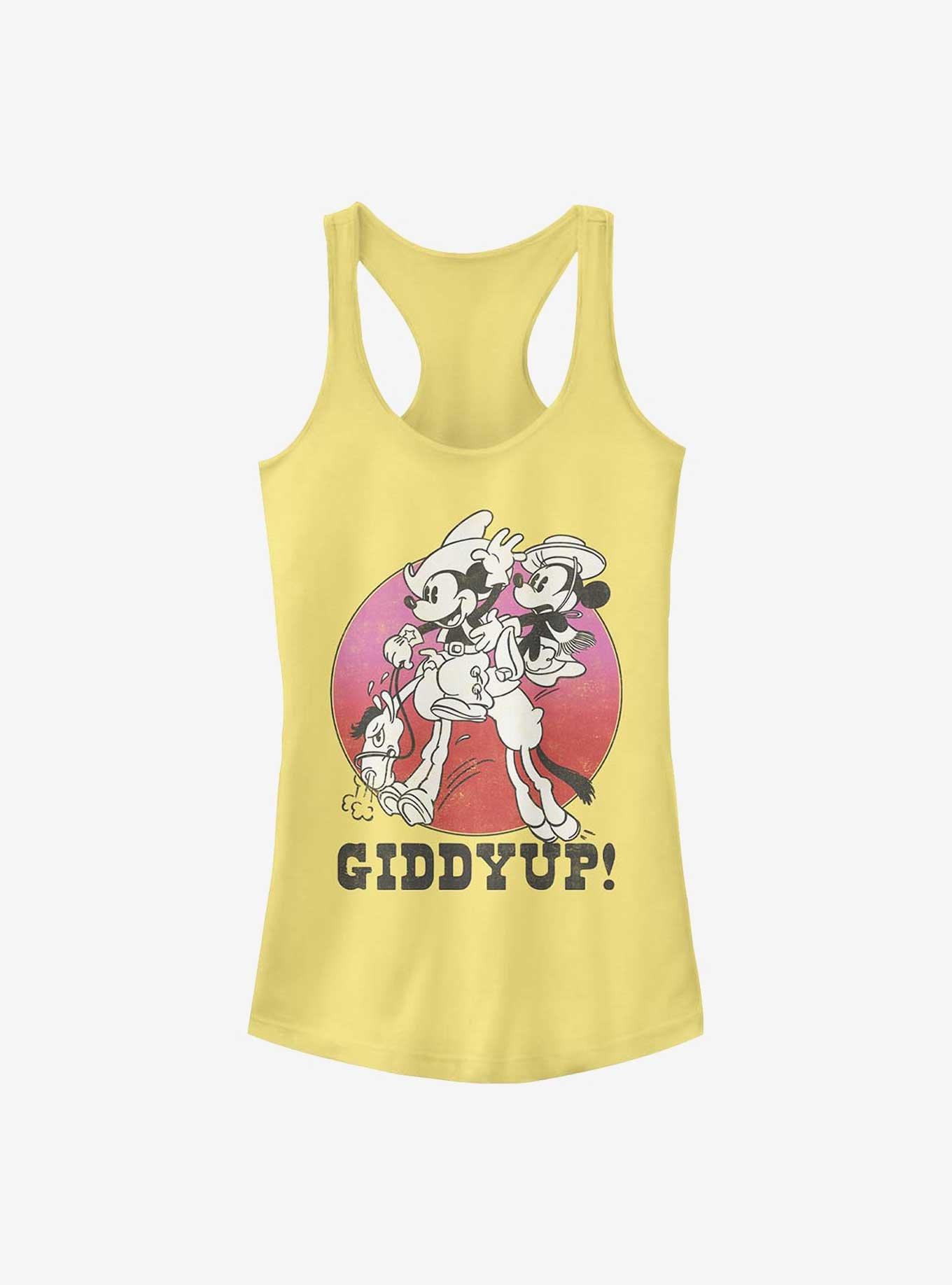 Disney Mickey Mouse Giddyup Girls Tank, BANANA, hi-res