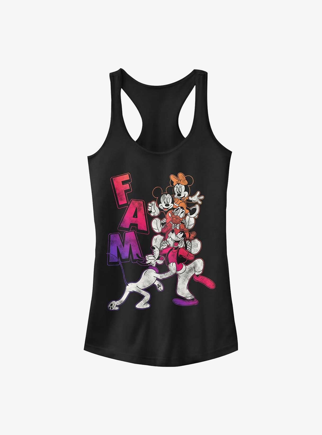 Disney Mickey Mouse Gradient Fam Girls Tank, BLACK, hi-res