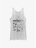Disney Mickey Mouse Mickey Friends Sketch Girls Tank, WHITE HTR, hi-res