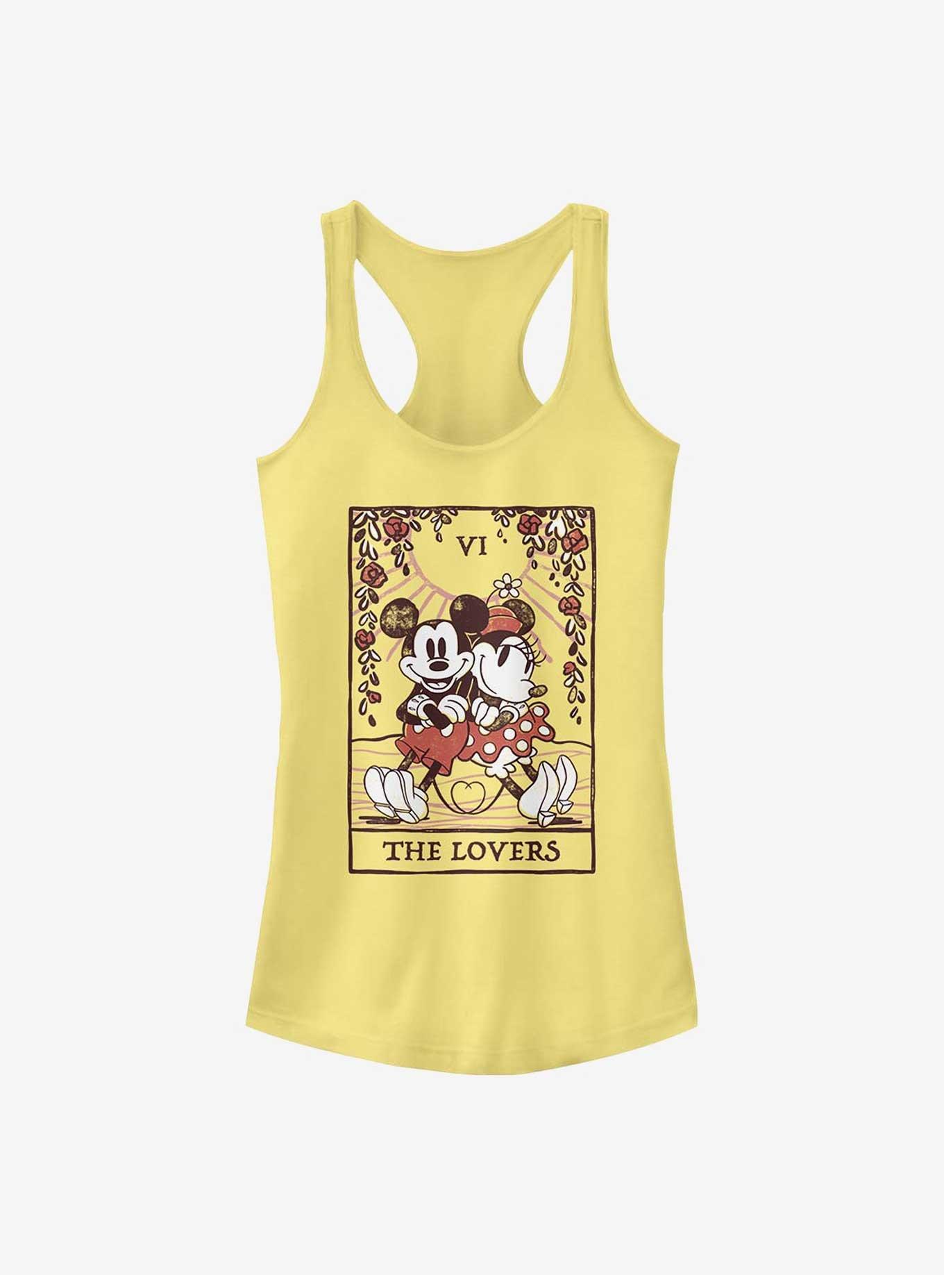 Disney Mickey Mouse & Minnie Mouse The Lovers Girls Tank Top, BANANA, hi-res