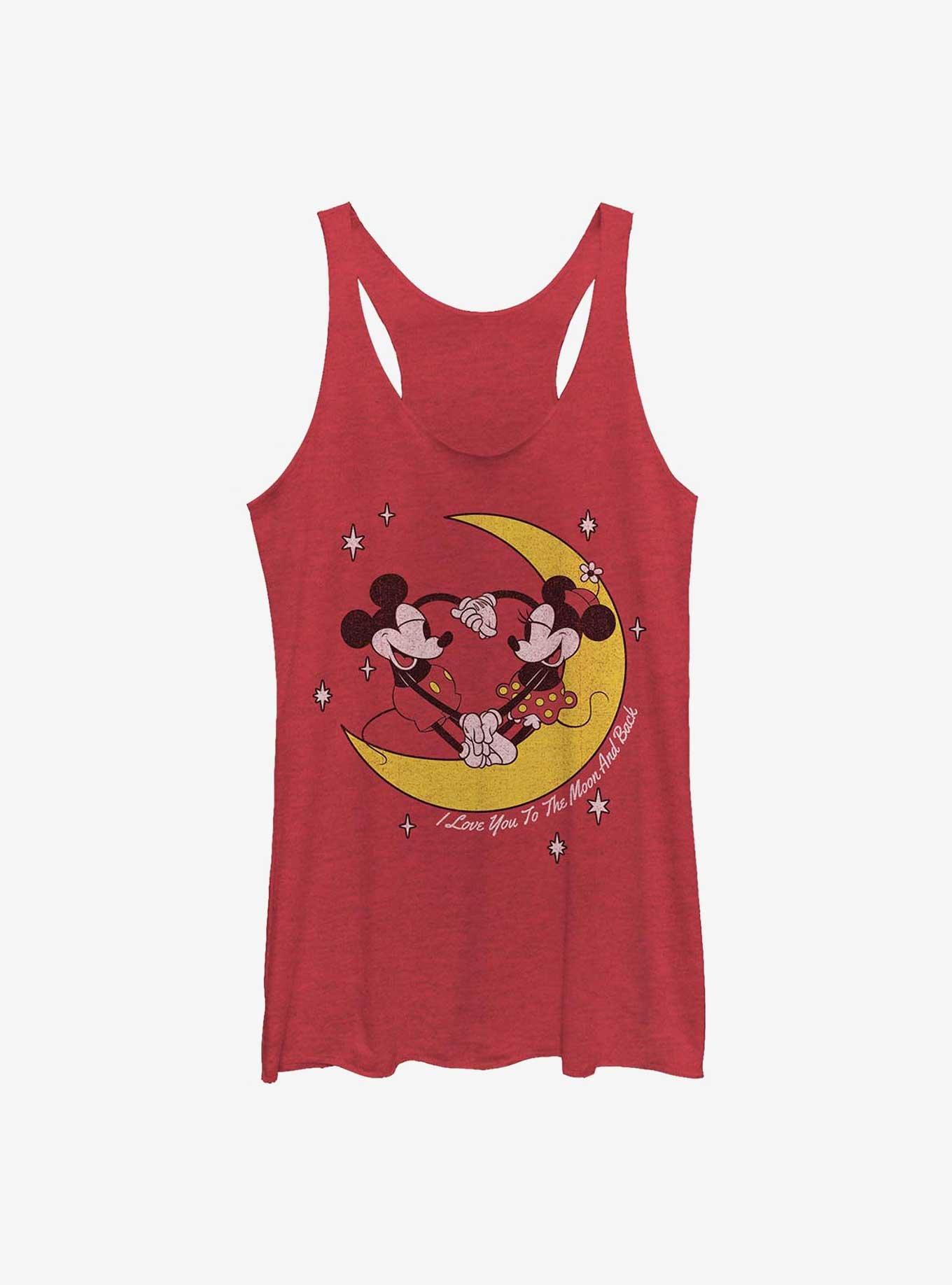 Disney Mickey Mouse To The Moon Girls Tank, RED HTR, hi-res