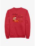 Disney Mickey Mouse Falling In Love Crew Sweatshirt, RED, hi-res