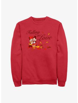 Disney Mickey Mouse Falling In Love Crew Sweatshirt, , hi-res