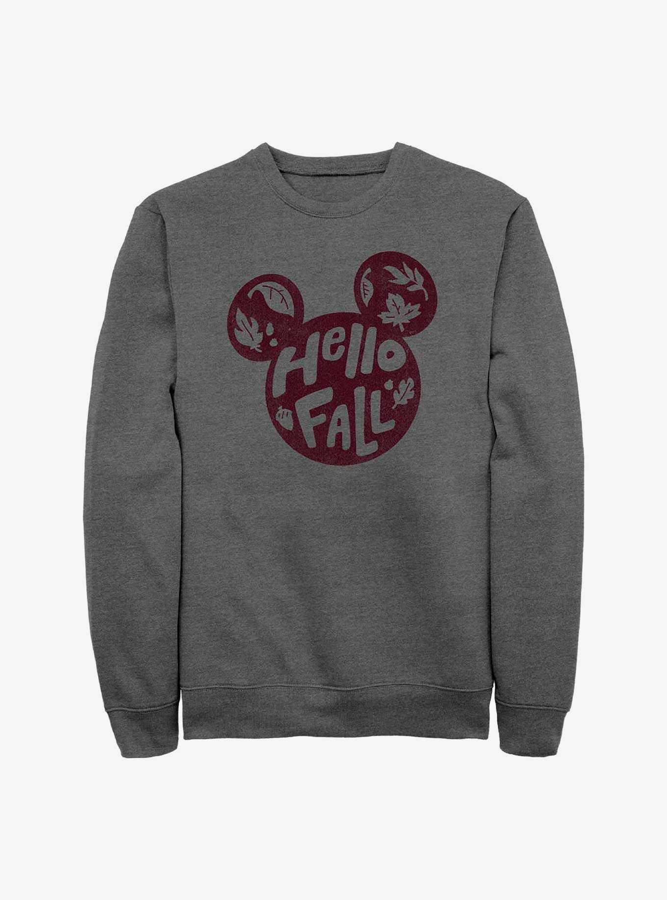 Disney Mickey Mouse Hello Fall Crew Sweatshirt, , hi-res