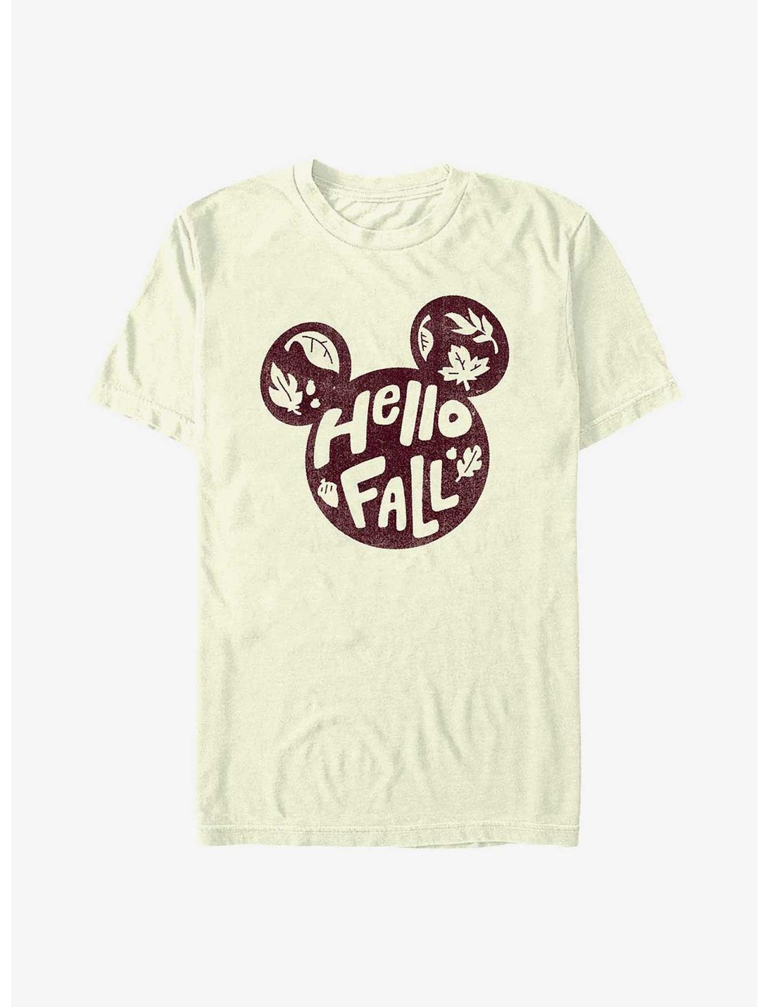 Disney Mickey Mouse Hello Fall T-Shirt, NATURAL, hi-res