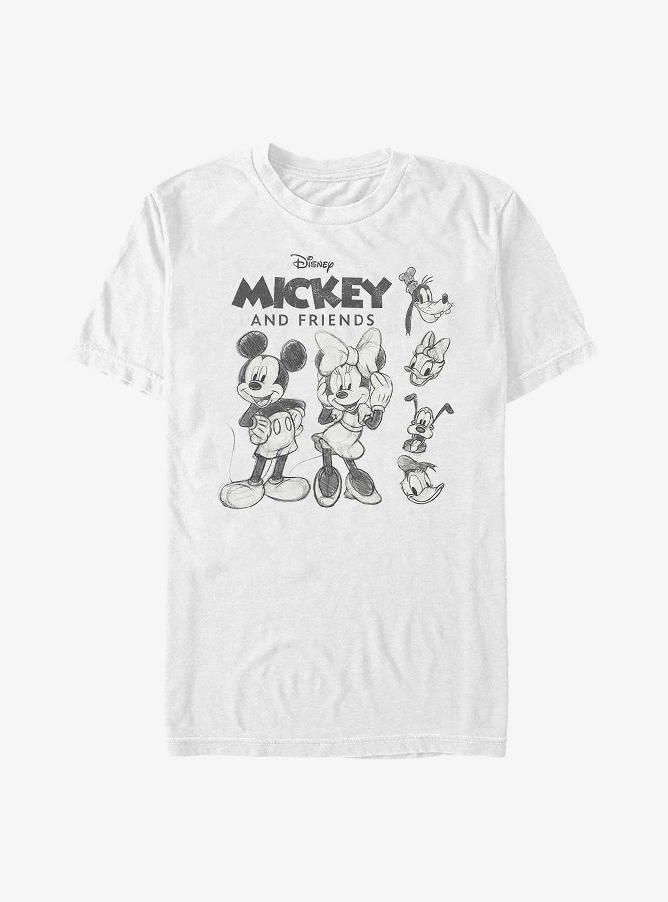 Disney Mickey Mouse Mickey Friends Sketch T-Shirt, , hi-res