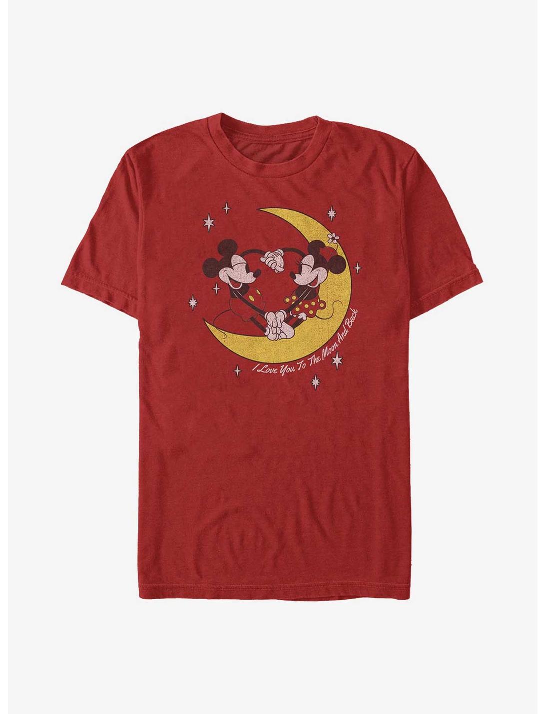 Disney Mickey Mouse To The Moon T-Shirt, RED, hi-res