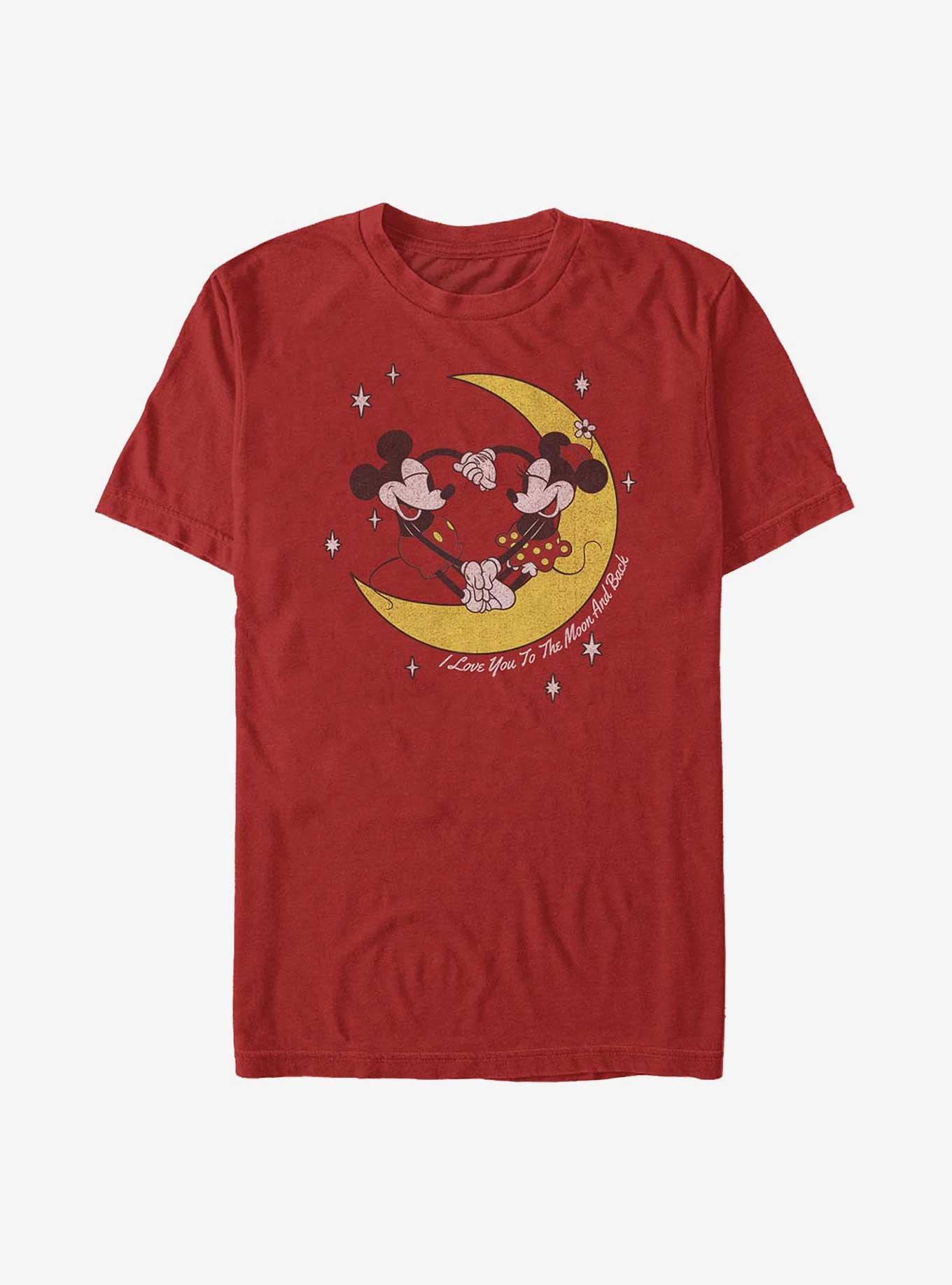 Disney Mickey Mouse To The Moon T-Shirt, RED, hi-res