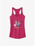 Disney Minnie Mouse & Daisy Duck Just Gals Hearts Girls Tank Top, RASPBERRY, hi-res
