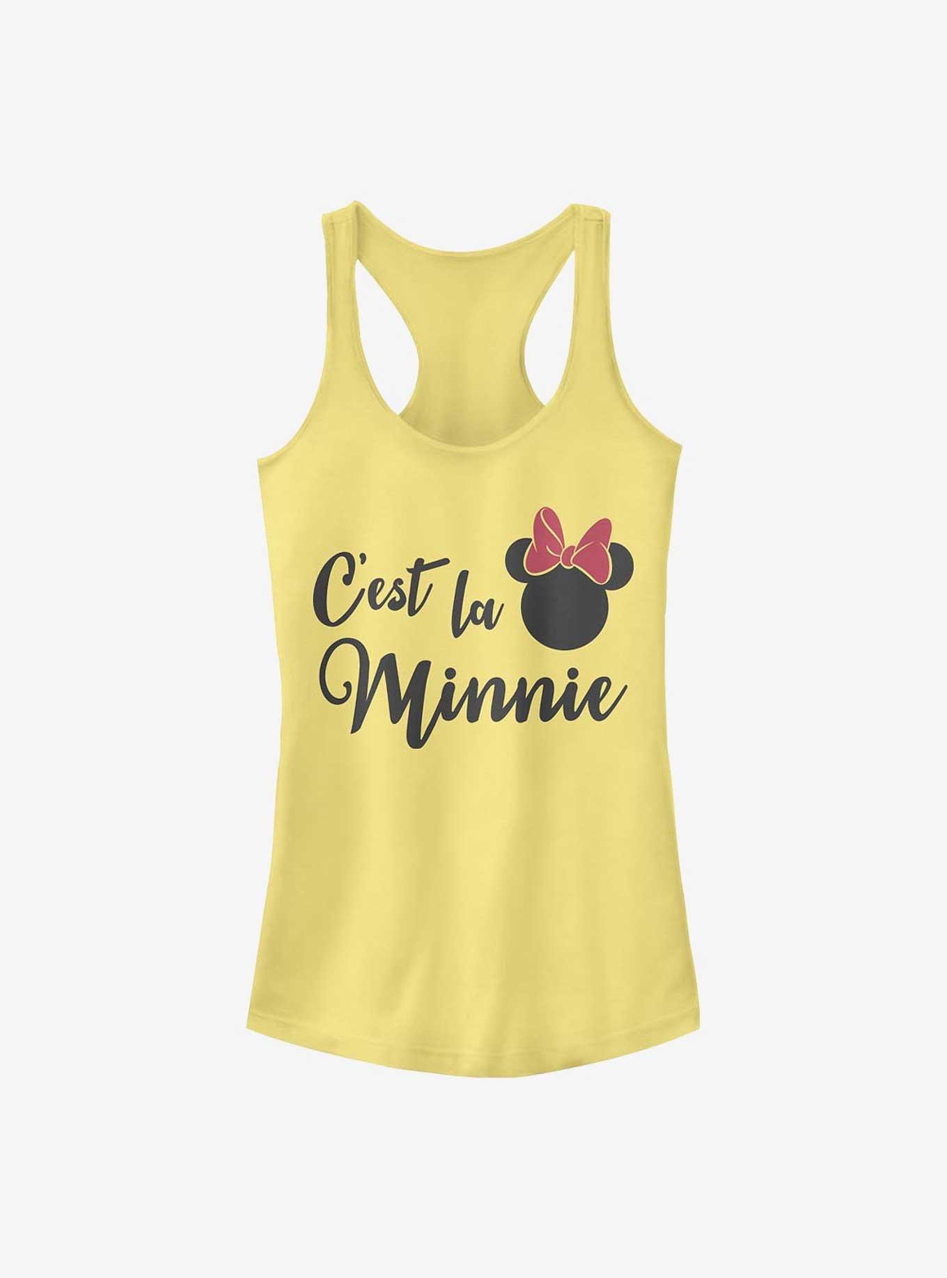 Disney Minnie Mouse C'est La Minnie Girls Tank, BANANA, hi-res