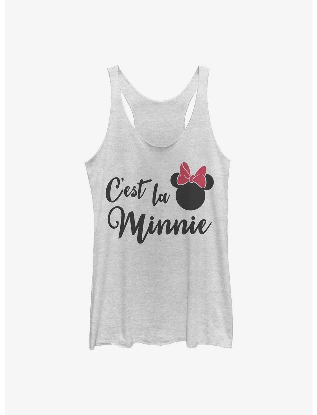Disney Minnie Mouse C'est La Minnie Girls Tank, WHITE HTR, hi-res