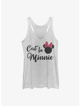 Disney Minnie Mouse C'est La Minnie Girls Tank, WHITE HTR, hi-res