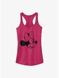 Disney Minnie Mouse Minnie Face Girls Tank, RASPBERRY, hi-res