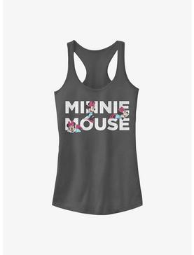 Disney Minnie Mouse Minnie Stack Girls Tank, CHARCOAL, hi-res
