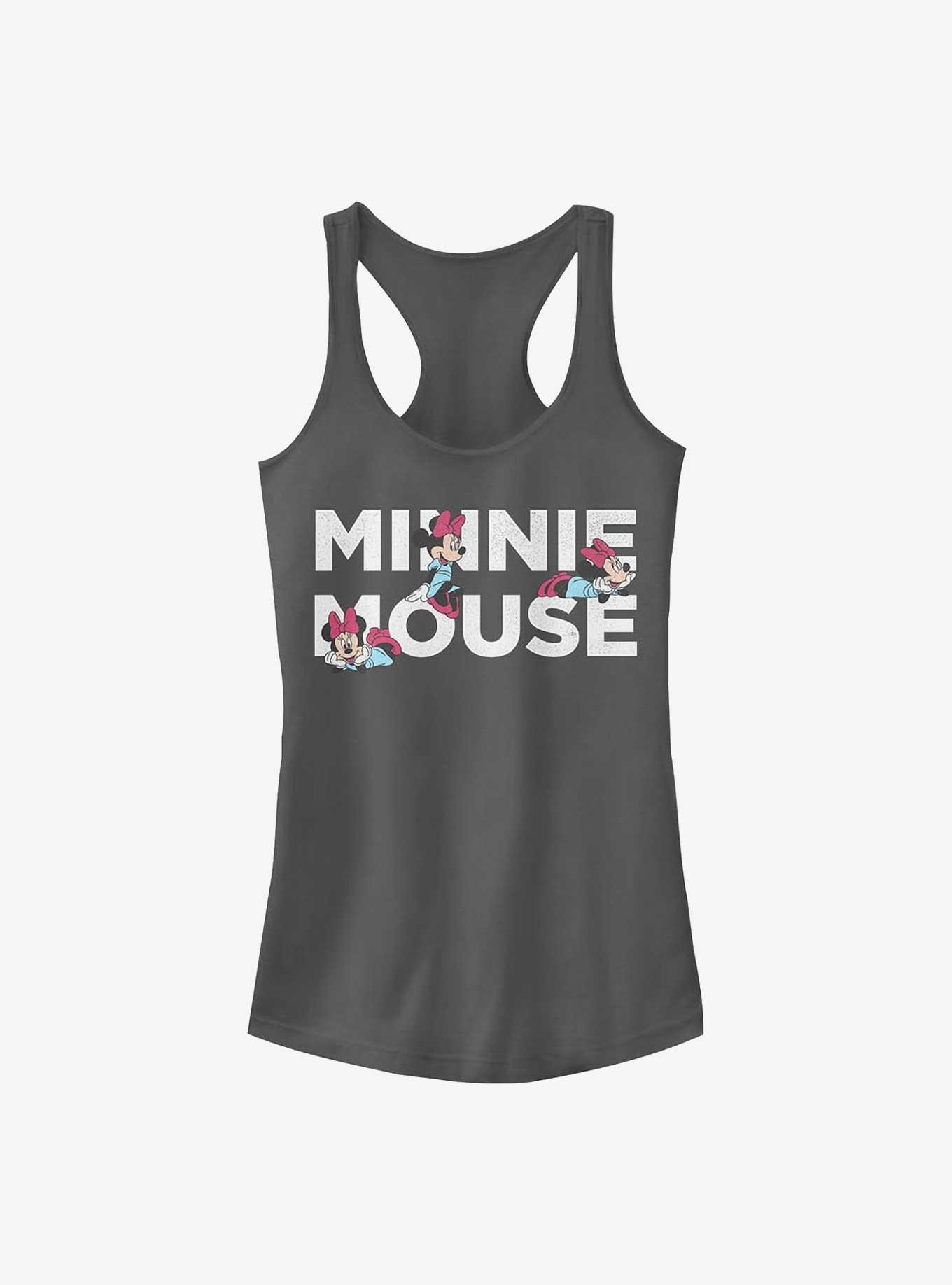 Disney Minnie Mouse Minnie Stack Girls Tank, CHARCOAL, hi-res