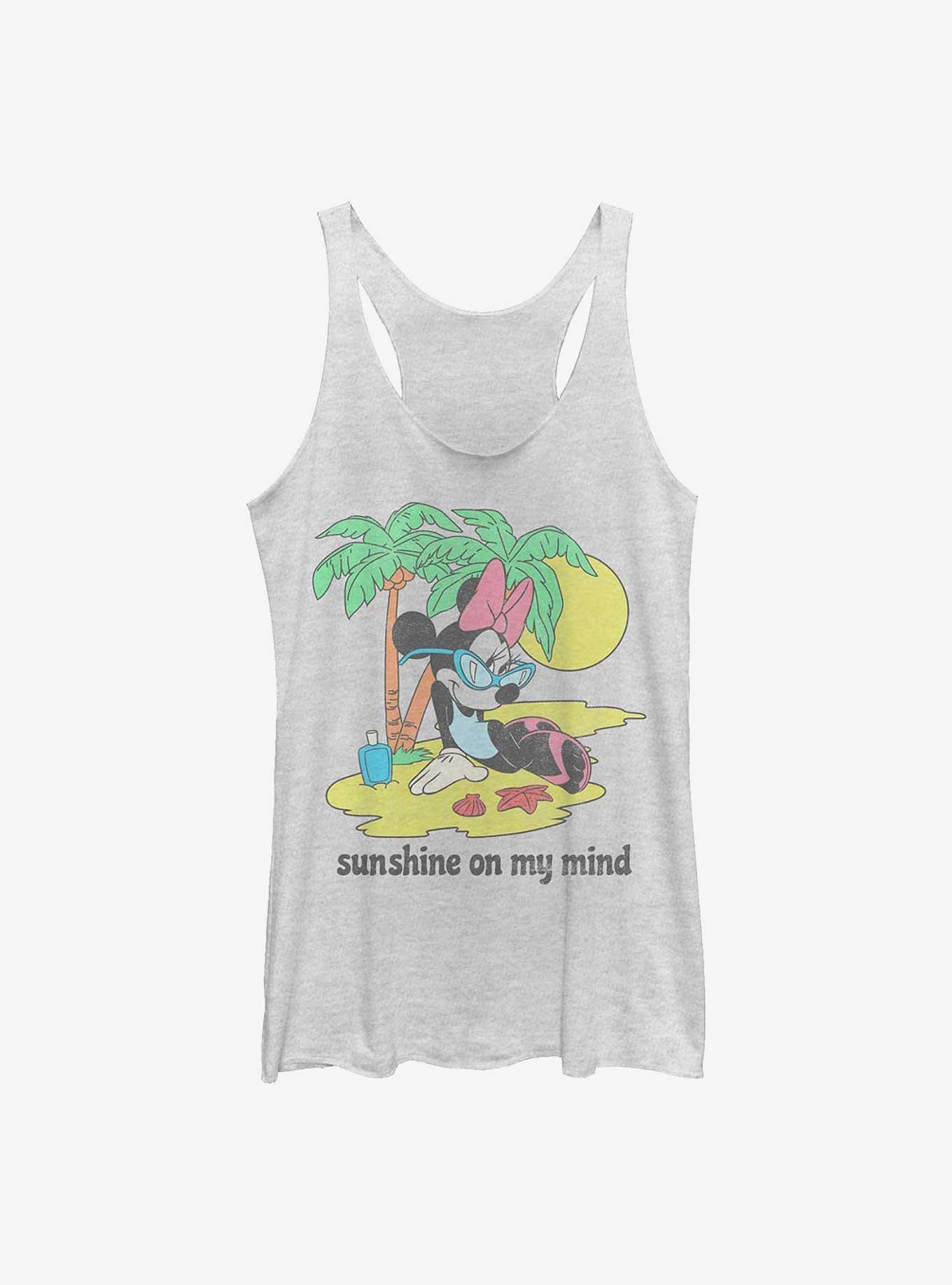 Disney Minnie Mouse Sunshine Minnie Girls Tank, WHITE HTR, hi-res