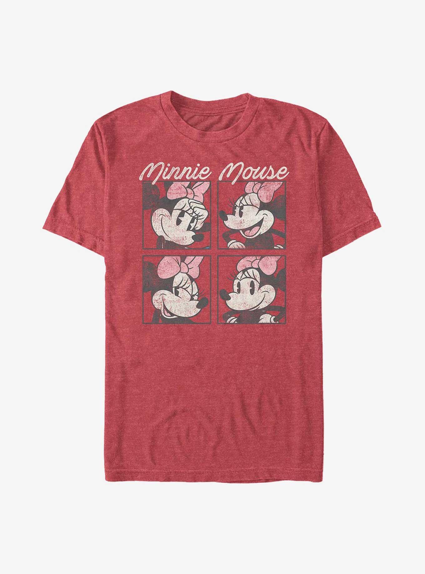 Disney Minnie Mouse Boxed Minnie T-Shirt, RED HTR, hi-res