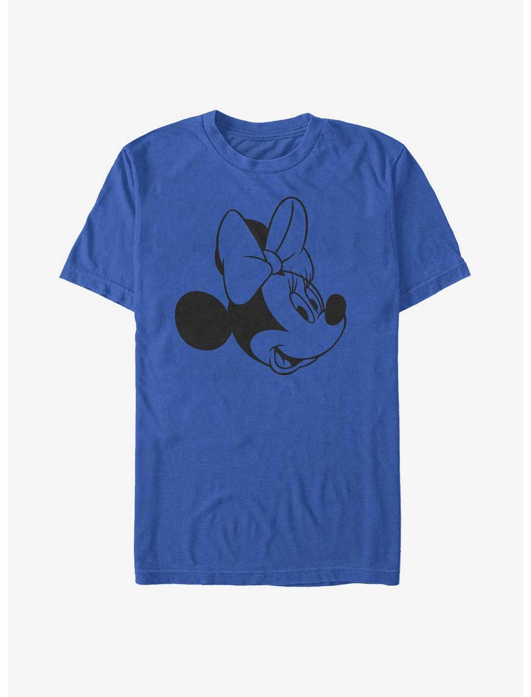 Disney Minnie Mouse Minnie Face T-Shirt, ROYAL, hi-res