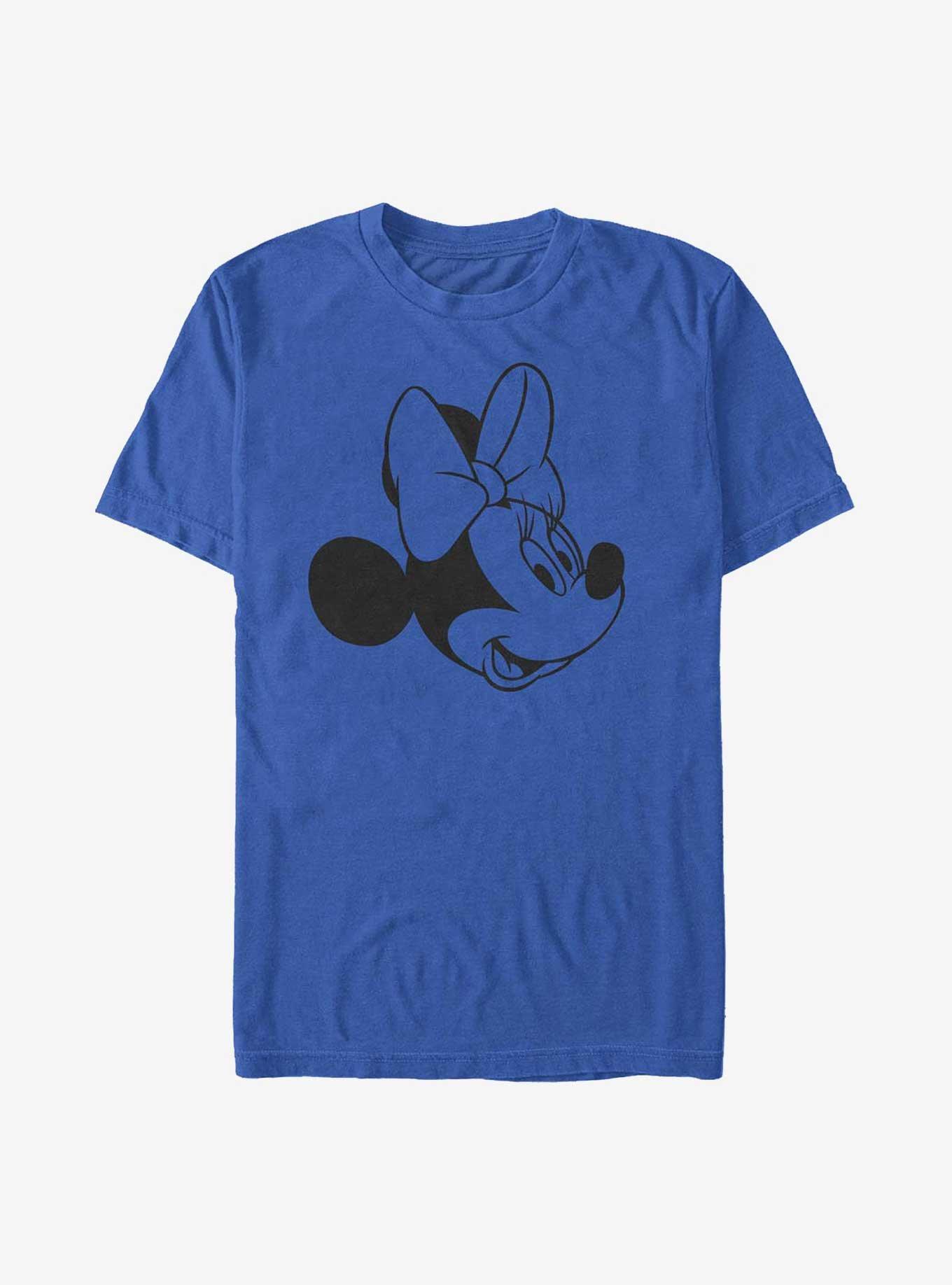 Disney Minnie Mouse Minnie Face T-Shirt, ROYAL, hi-res