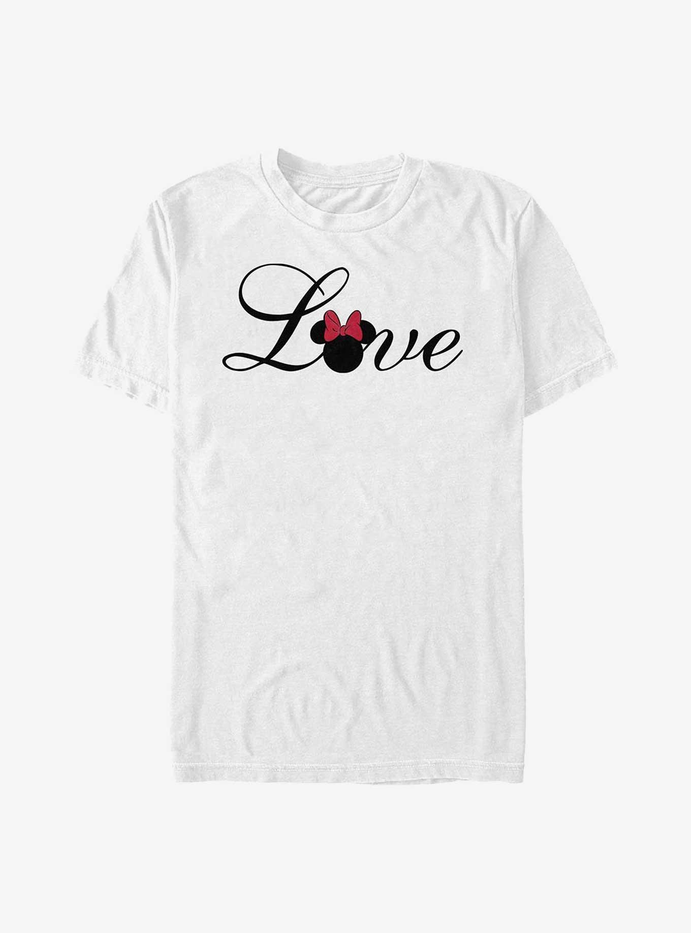 Disney Minnie Mouse Minnie Love Script T-Shirt, , hi-res