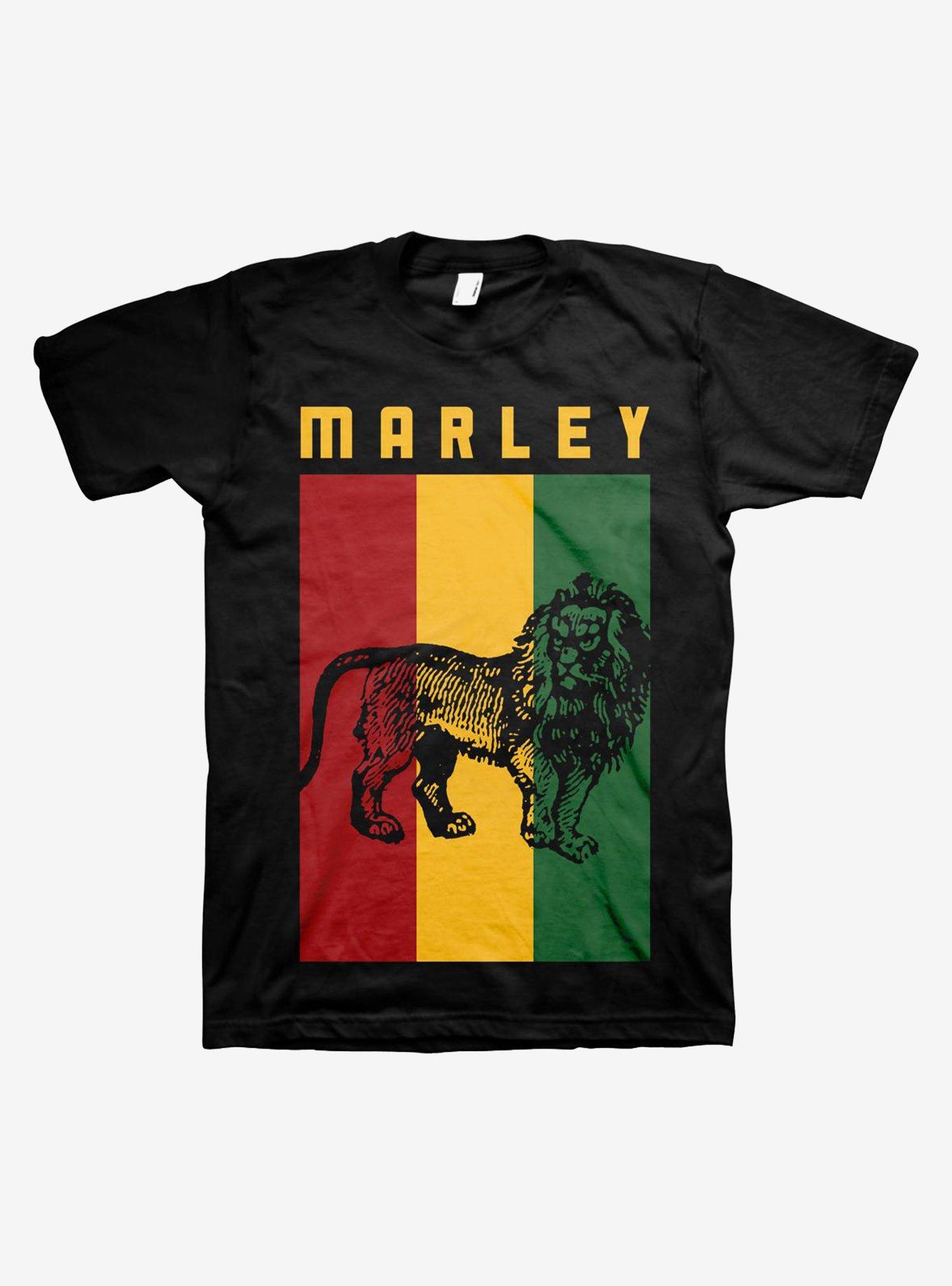 Bob Marley Lion T-Shirt, BLACK, hi-res