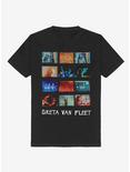 Greta Van Fleet Photo Grid T-Shirt, BLACK, hi-res