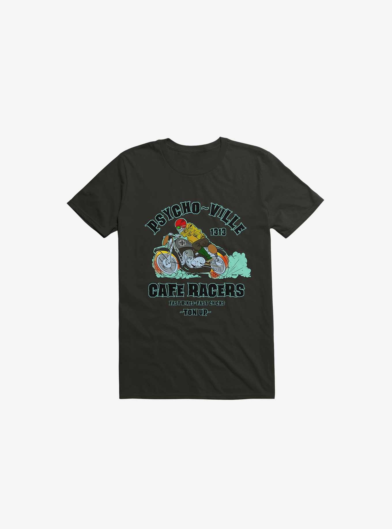 Cafe Racer Ghoul T-Shirt, BLACK, hi-res