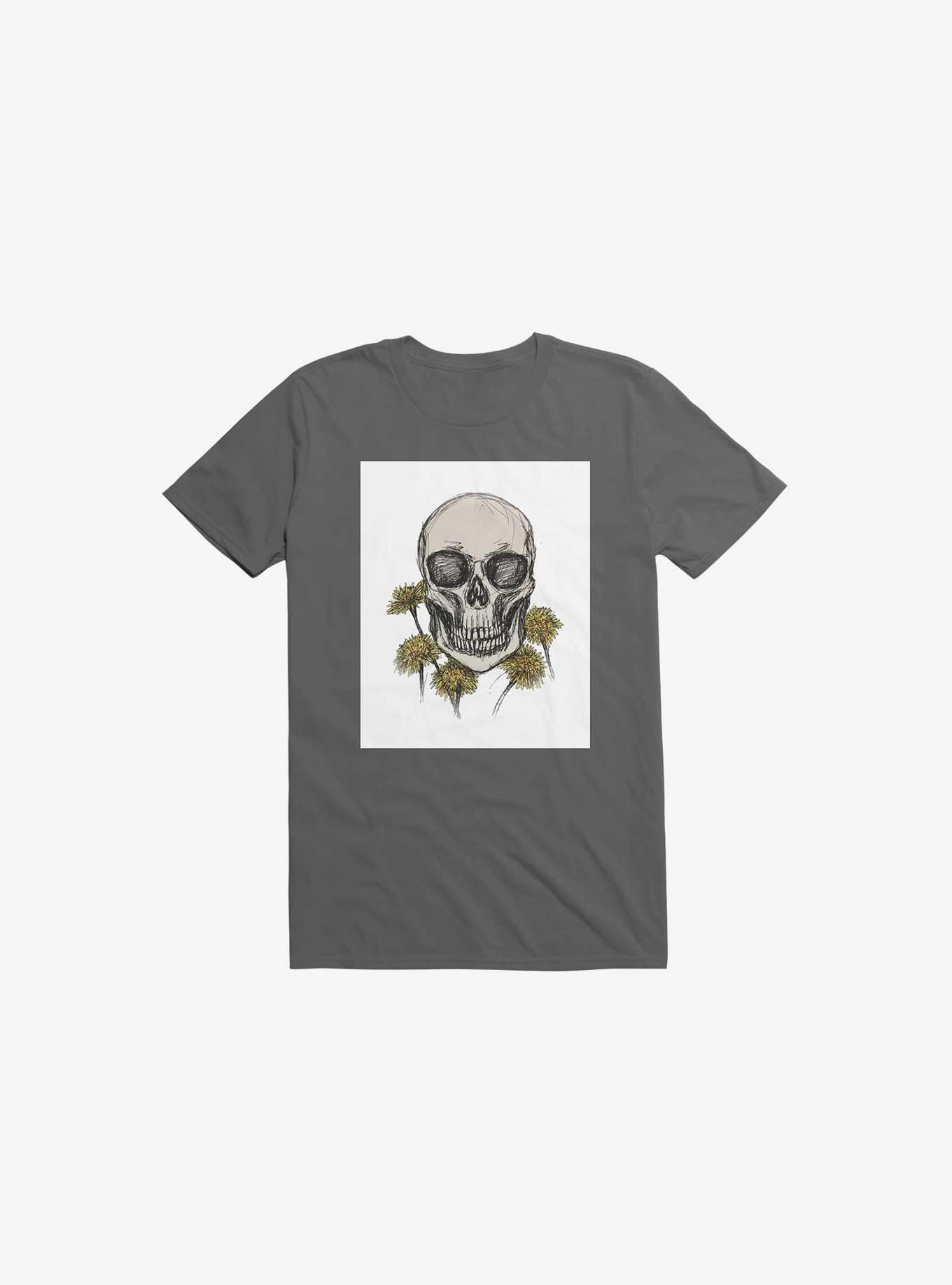 Dandy Skulls T-Shirt, ASPHALT, hi-res