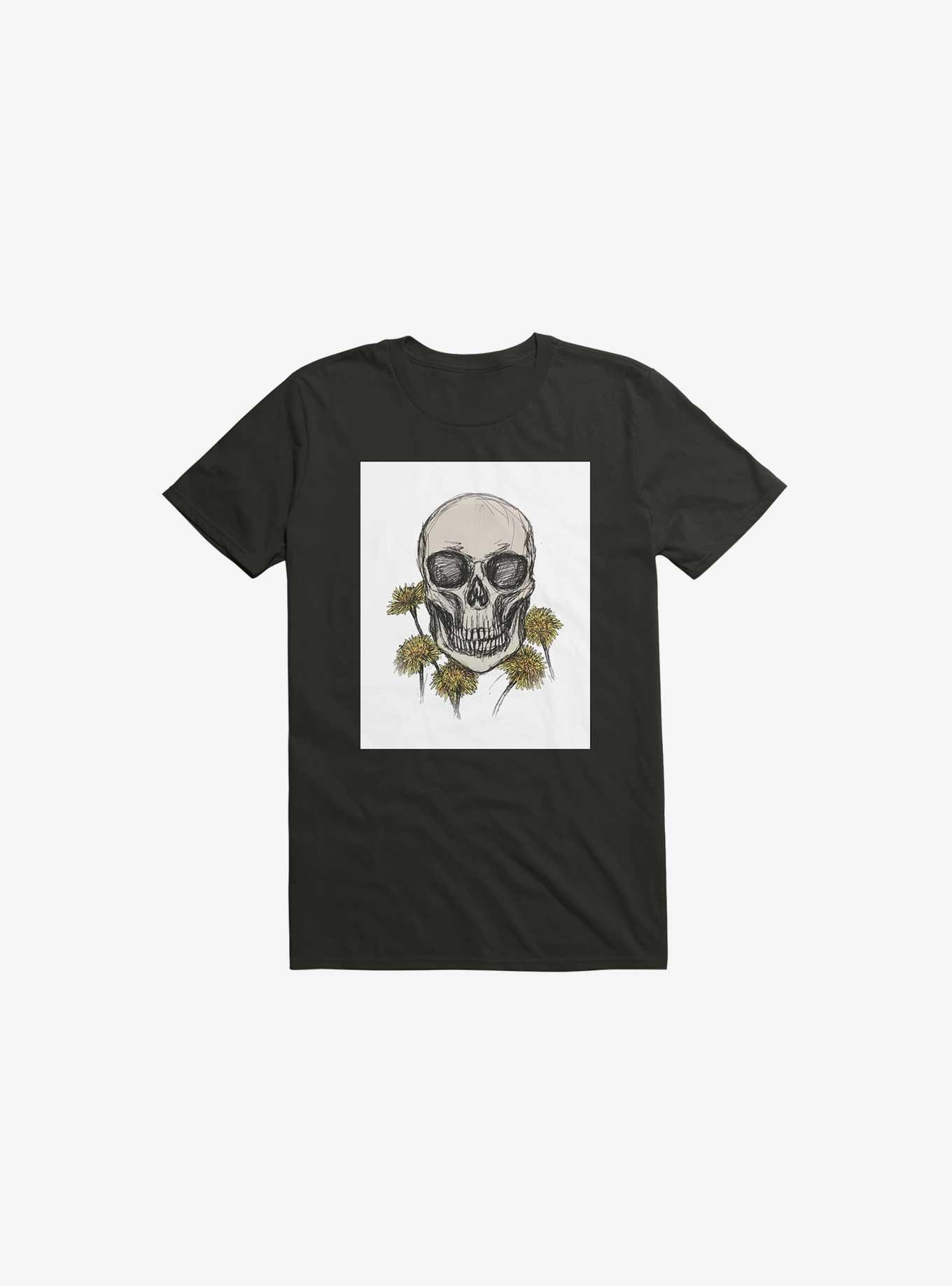 Dandy Skulls T-Shirt, BLACK, hi-res