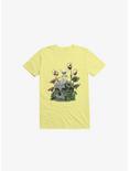 Fairy And Botanical Bone T-Shirt, YELLOW, hi-res