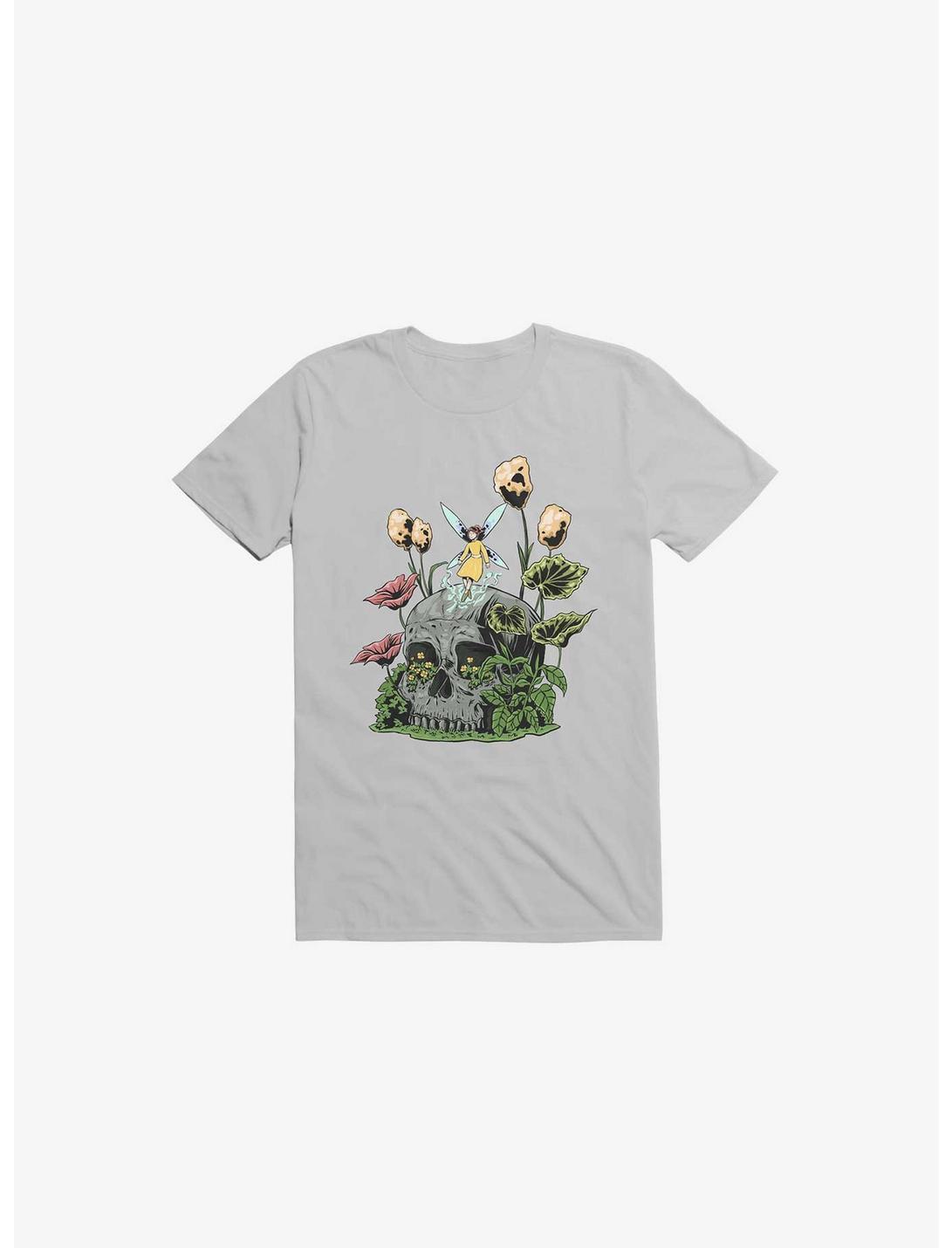 Fairy And Botanical Bone T-Shirt, SILVER, hi-res
