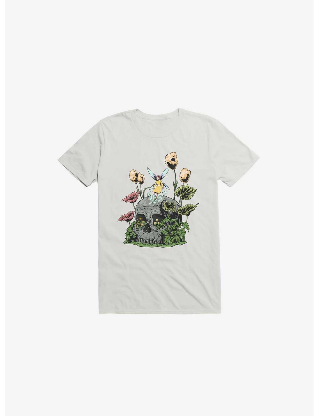 Fairy And Botanical Bone T-Shirt, WHITE, hi-res