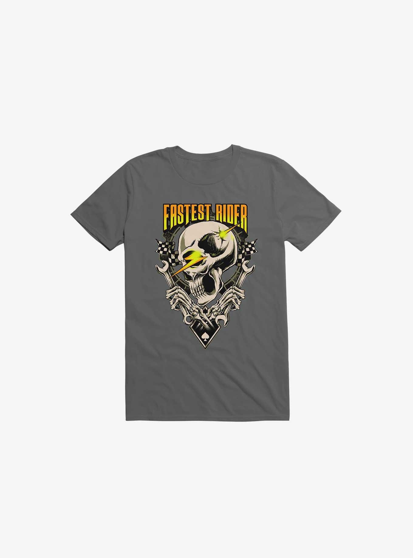 Fastest Rider T-Shirt, ASPHALT, hi-res