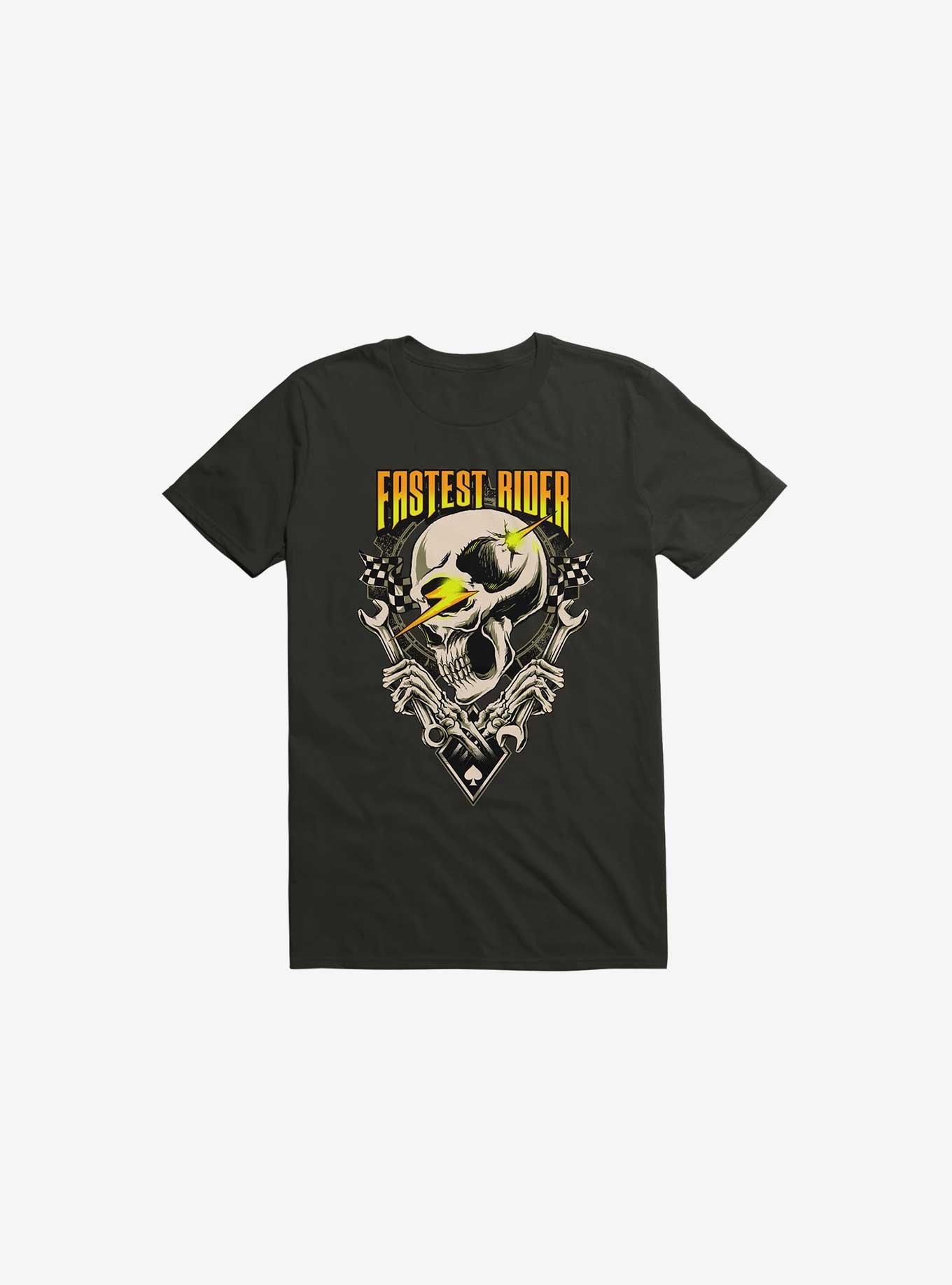 Fastest Rider T-Shirt, BLACK, hi-res