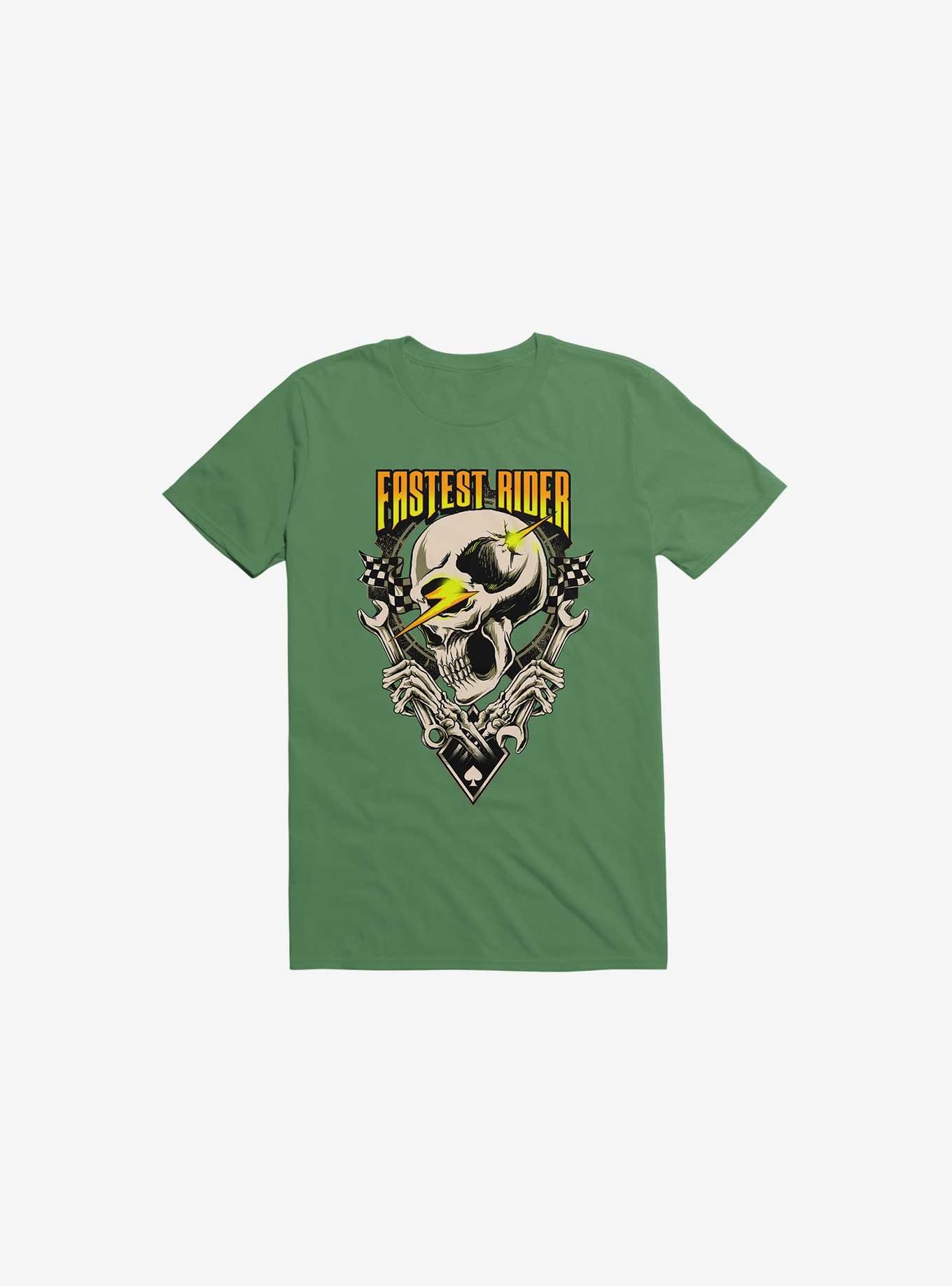 Fastest Rider T-Shirt, KELLY GREEN, hi-res