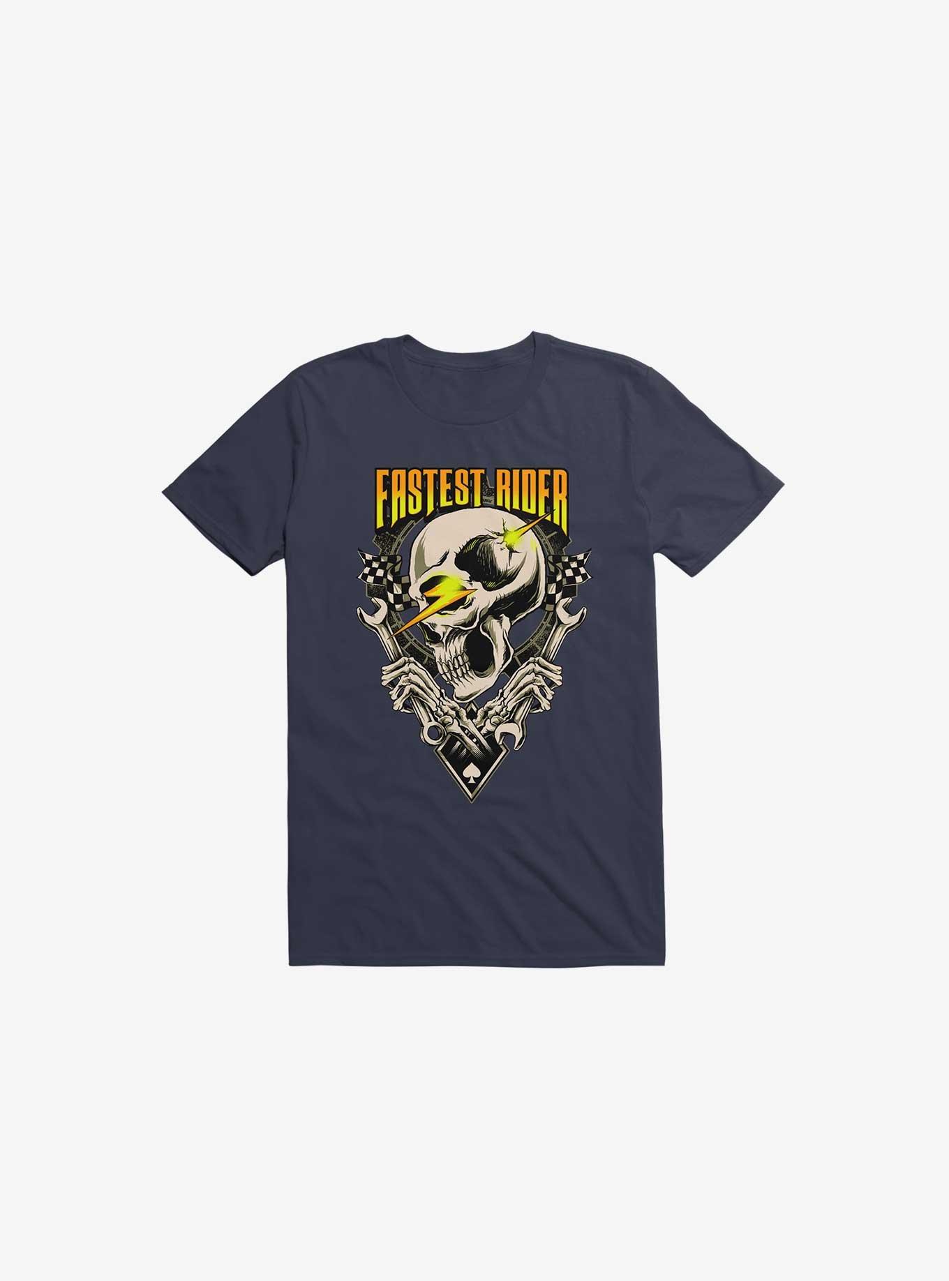 Fastest Rider T-Shirt, NAVY, hi-res