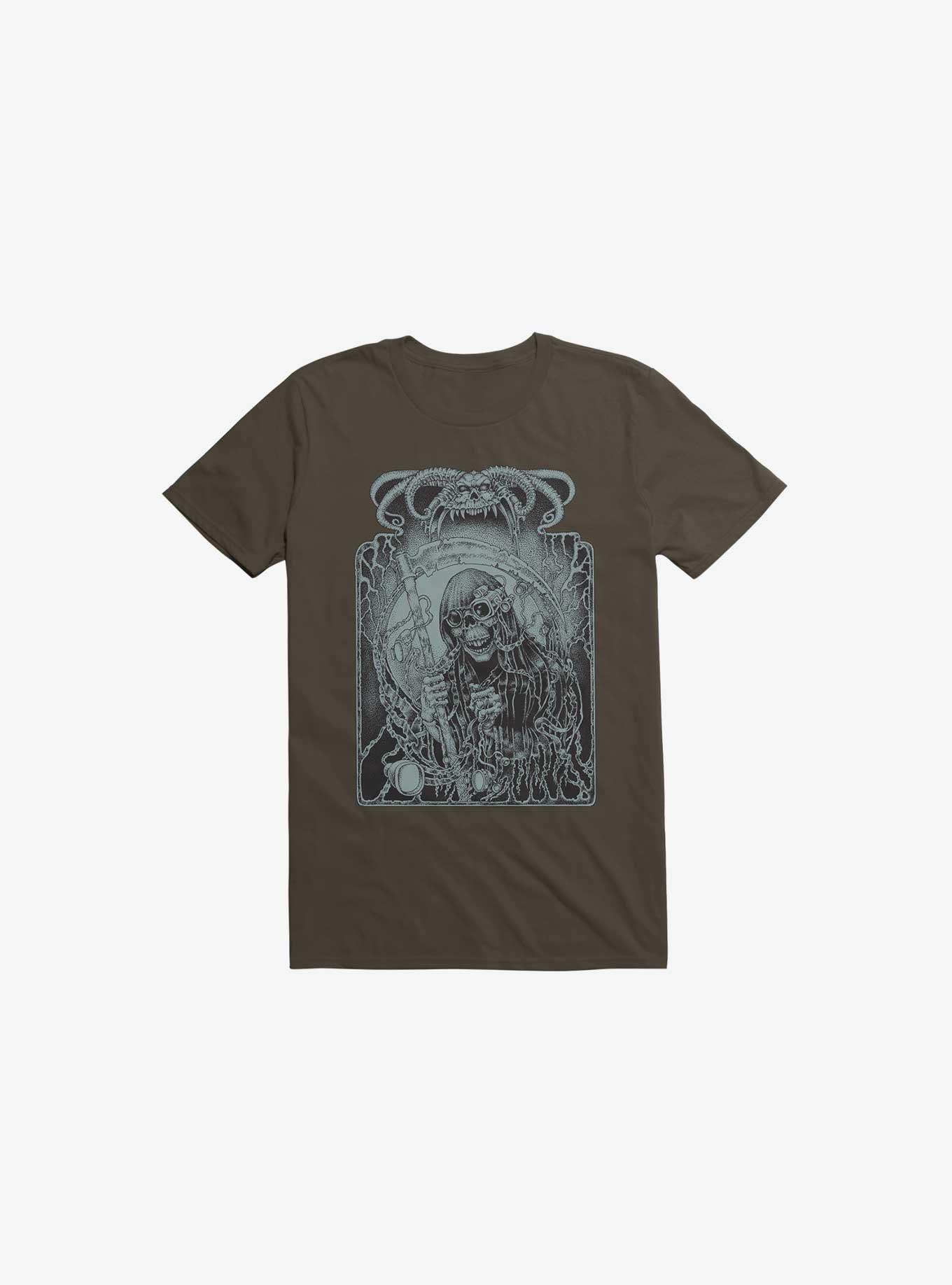 Grimm The Reaper T-Shirt, BROWN, hi-res