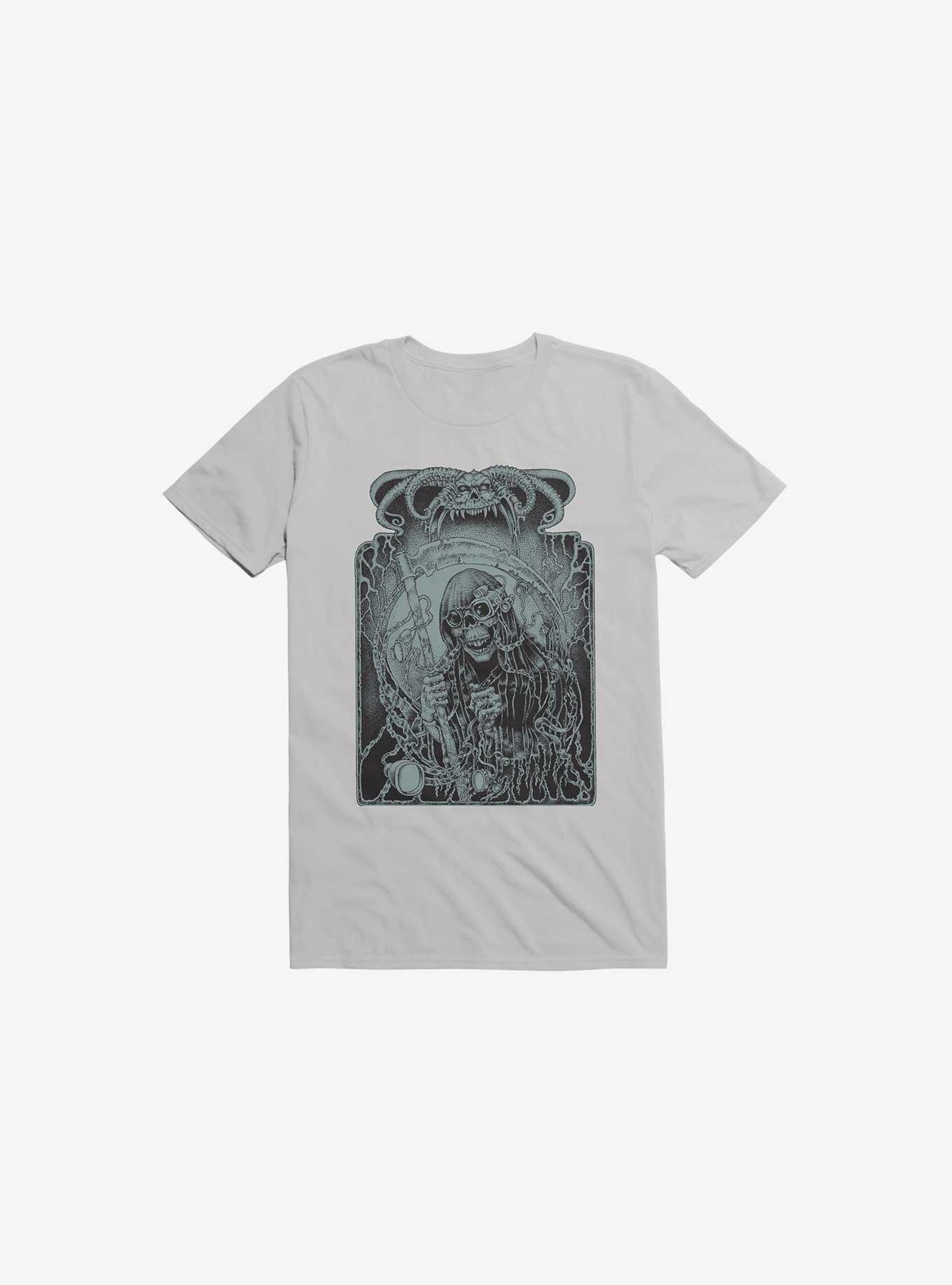 Grimm The Reaper T-Shirt, SILVER, hi-res