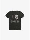 I Love Skulls T-Shirt, BLACK, hi-res