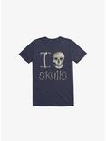 I Love Skulls T-Shirt, NAVY, hi-res
