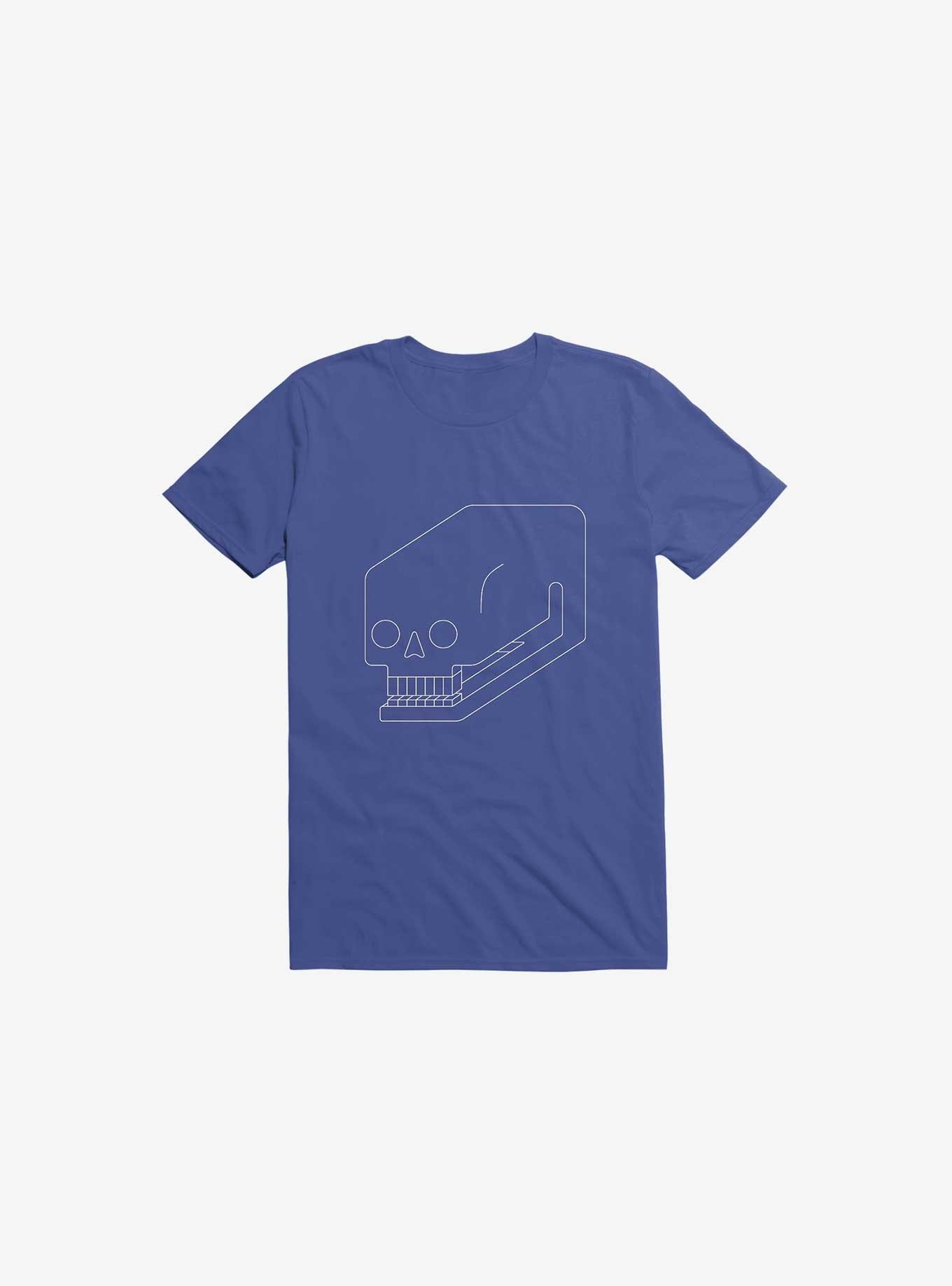 Long Skull T-Shirt, ROYAL, hi-res