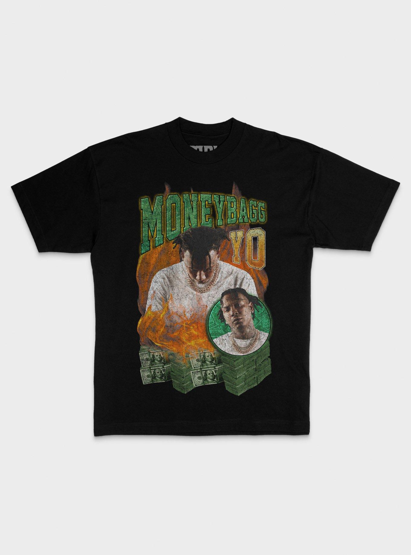 Moneybagg Yo Fire T-Shirt, BLACK, hi-res