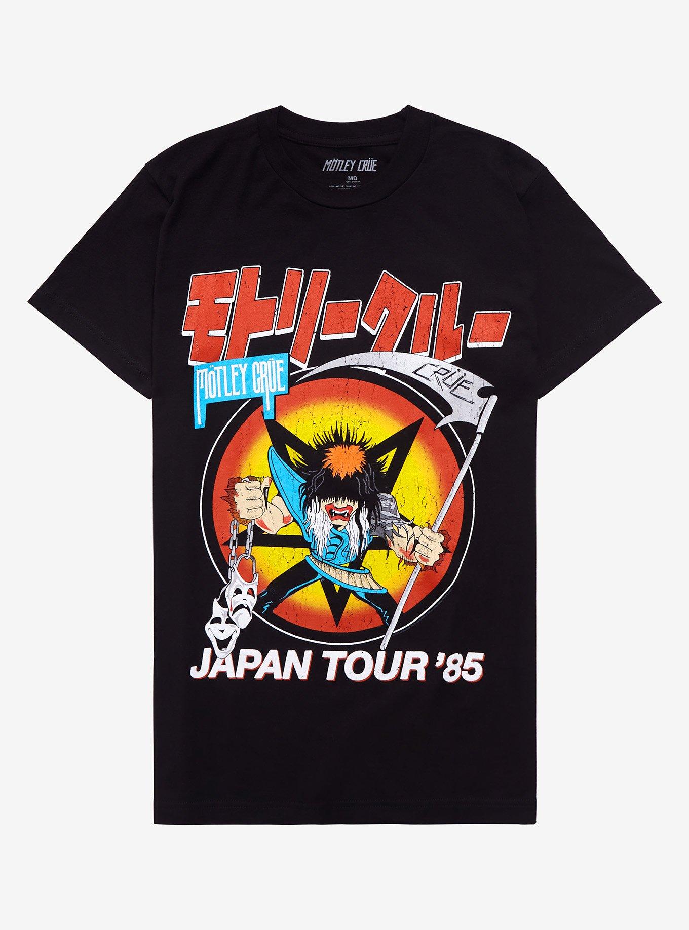 Motley Crue Japan Tour T-Shirt, BLACK, hi-res